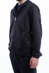 Zwart/Marineblauw dubbelzijdige LN jas