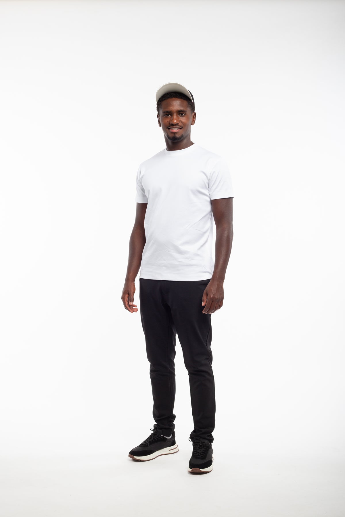 White mercerized T-shirt