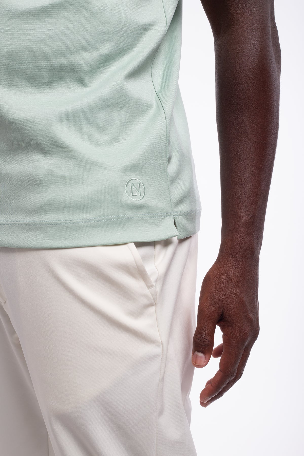 Mint mercerized T-shirt