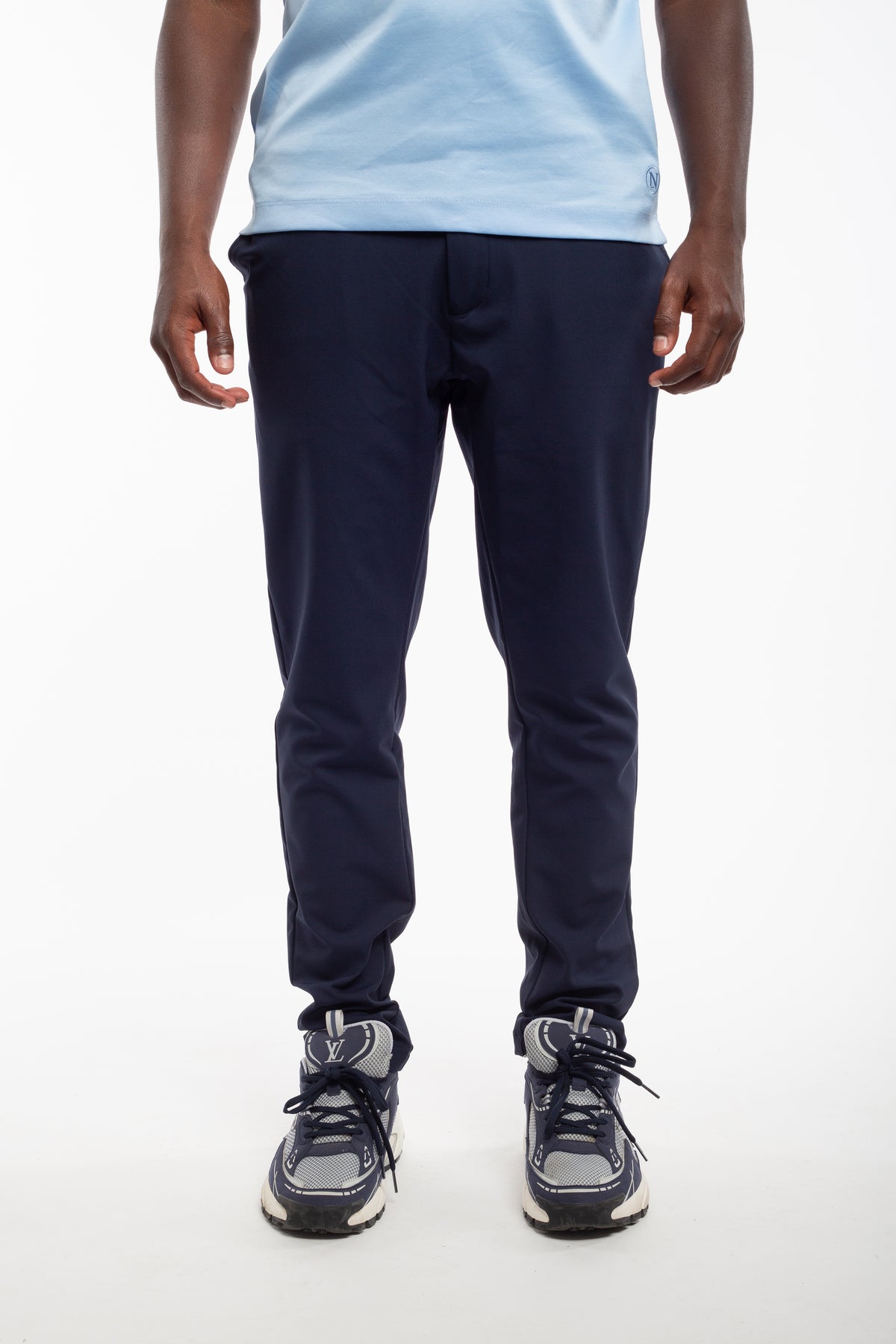casual pants - navy