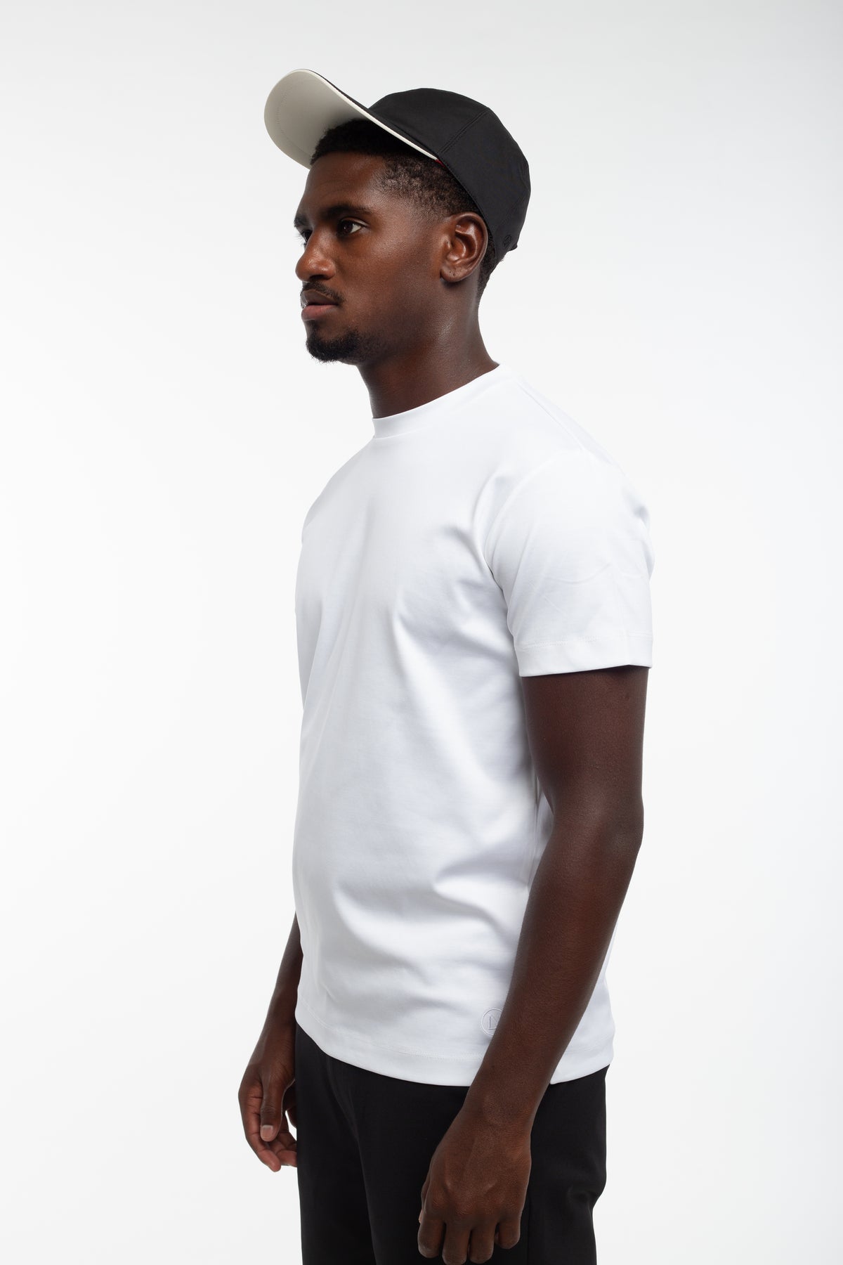 White mercerized T-shirt