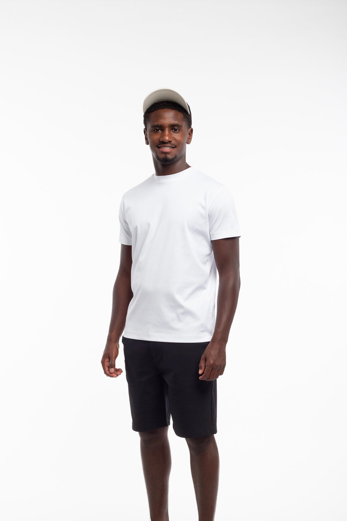 White mercerized T-shirt