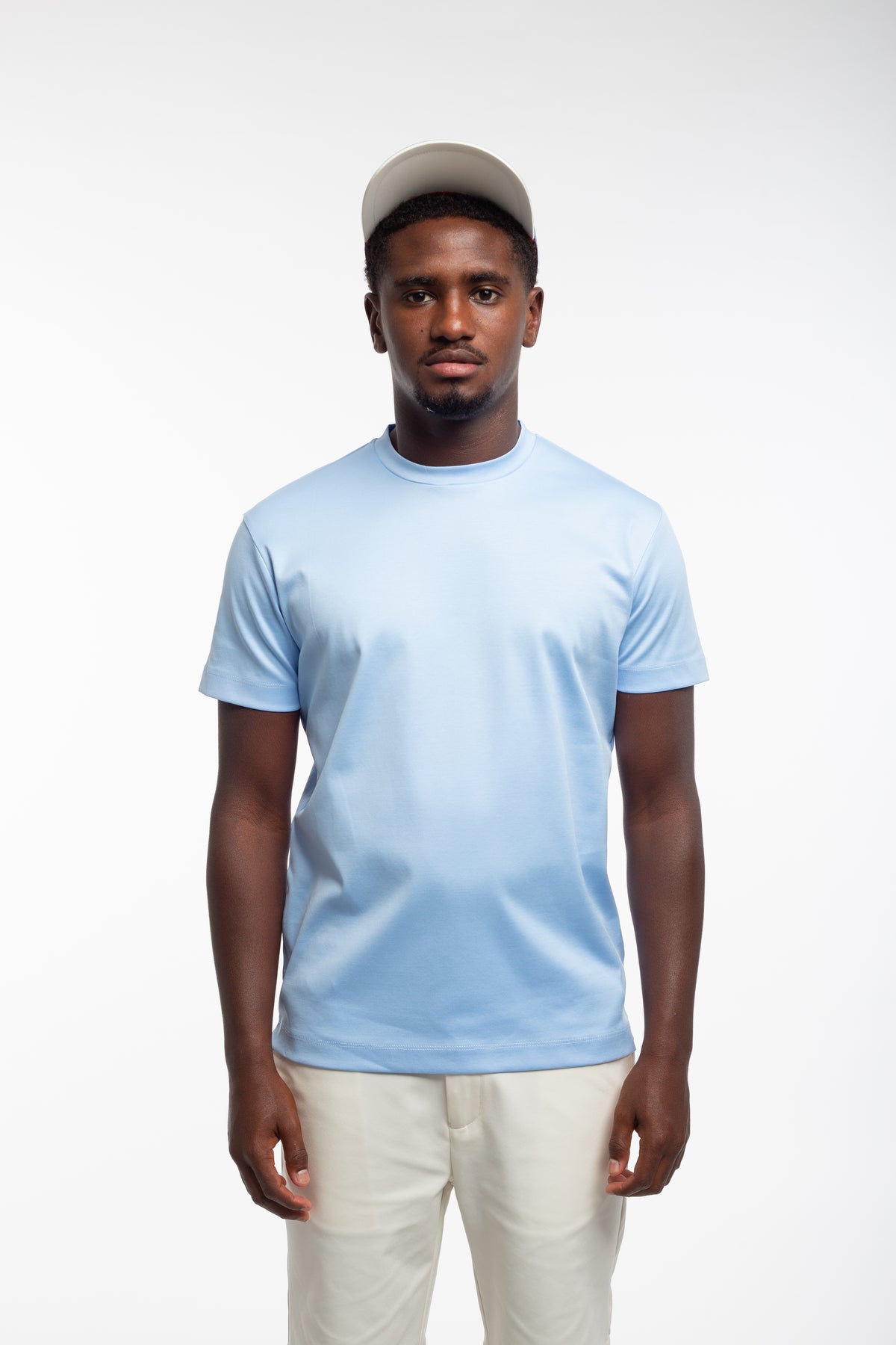 Sky blue mercerized T-shirt