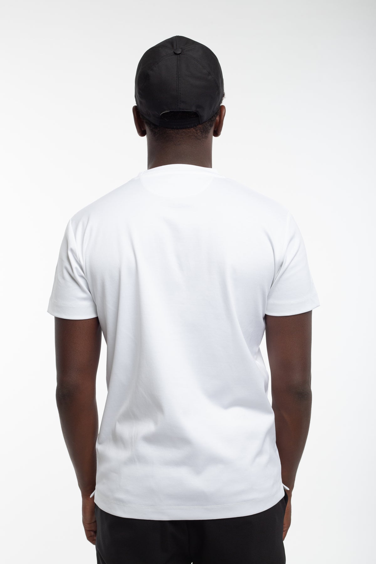 White mercerized T-shirt
