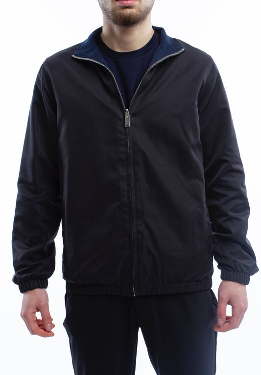 Zwart/Marineblauw dubbelzijdige LN jas