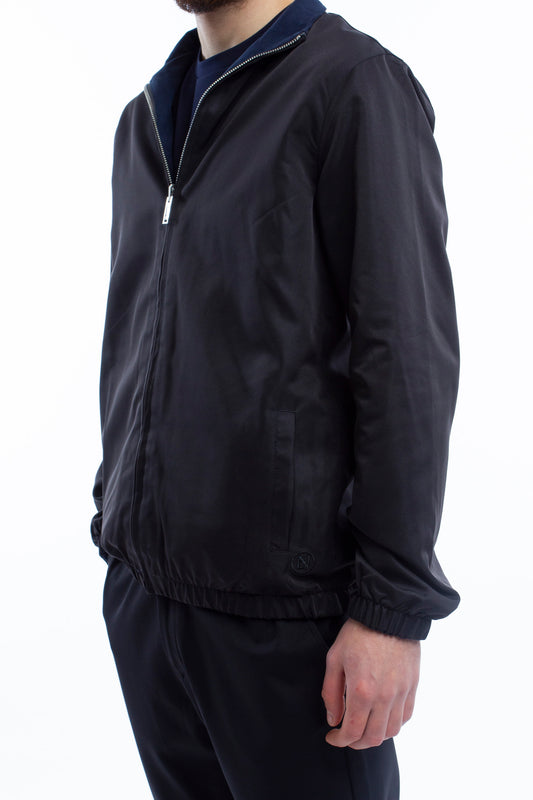 Zwart/Marineblauw dubbelzijdige LN jas